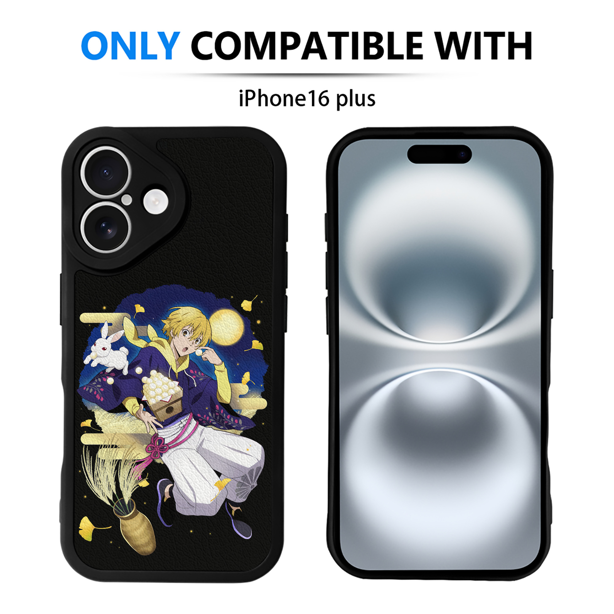 （画像用） 文豪ストレイドッグス Bungo Stray Dogs 【iPhone 16シリーズ対応】シリコンスマホケース（レザー調） 材質：シリコン